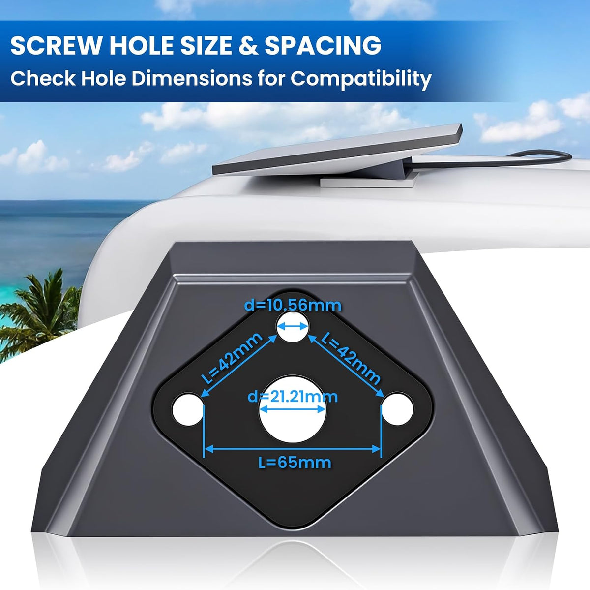 for Starlink Mini Mount,Starlink Mini Car Mount with Anti-Theft Car Mounting Kit for RV Trailer Yacht (Aluminum Made)