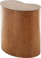 Deco 79 Wood Side End Accent Table Heart Inspired End Table, Side Table 22" x 13" x 22", Brown