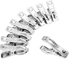 60 Pcs Row Cover Clips, Garden Clamps for Netting, Greenhouse Clamps Made of Stainless Steel, Have a Strong Grip of Greenhouse Clips, For 1/2'', 3/4'', 1'' Garden Hoops or Pvc