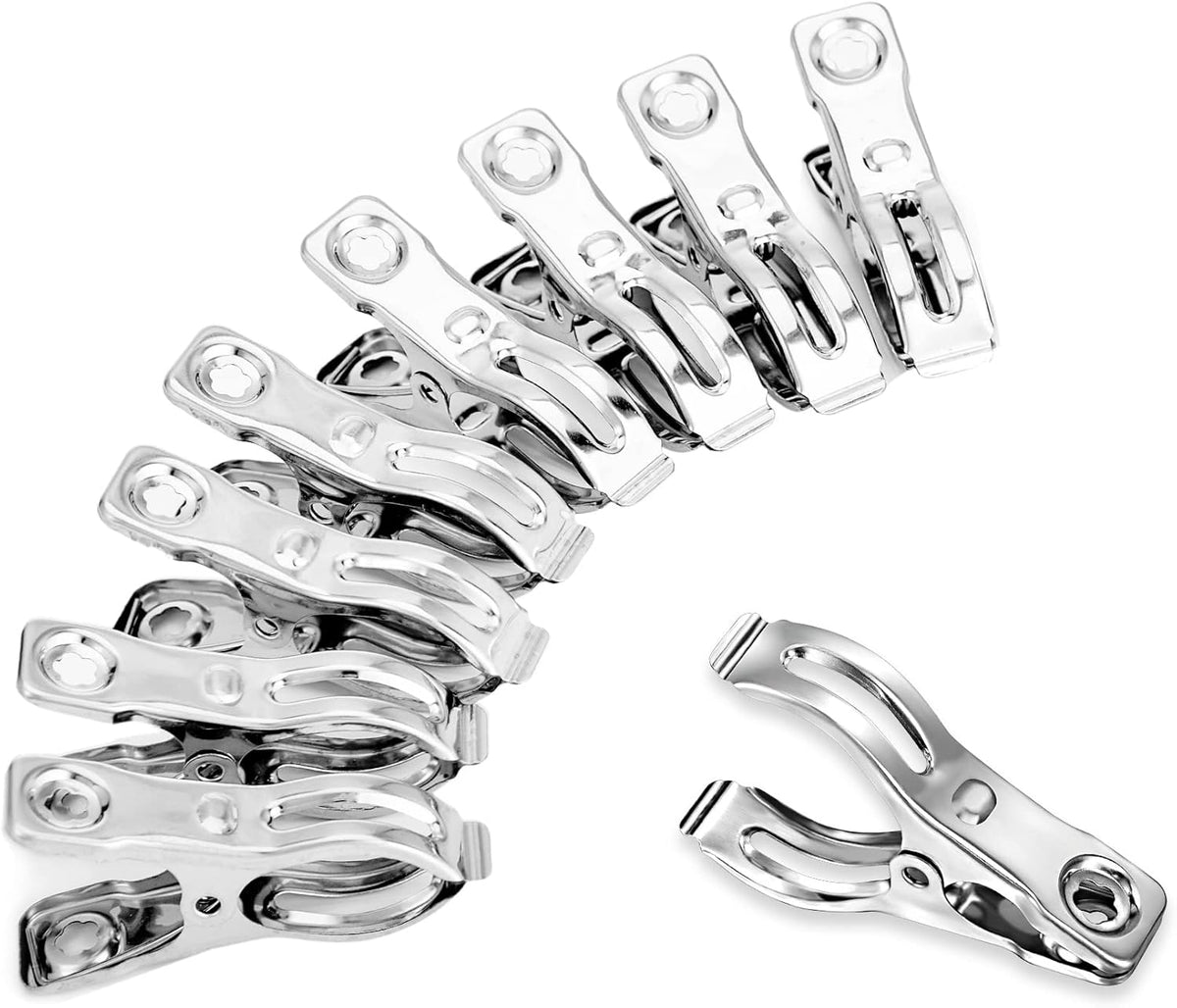 60 Pcs Row Cover Clips, Garden Clamps for Netting, Greenhouse Clamps Made of Stainless Steel, Have a Strong Grip of Greenhouse Clips, For 1/2'', 3/4'', 1'' Garden Hoops or Pvc