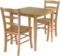 Groveland 3Pc Dining Set, Square Table with 2 Chairs