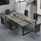 Generic Modern Office Conference Table, 63"L*31.5"W*29.1H/160*80*74cm, Wood, 6 Seater, Contemporary Style, Indoor/Outdoor Use