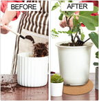 10Pcs Cork Plant Mat Round Cork Plant Coasters 4/6/8 Inch DIY Corks Pad Plants Plate Pad for Gardening, Indoor and Outdoor Pots, DIY Craft Project