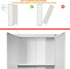 RYH Metal Pantry Cabinet with Doors & 3/4 Shelves, Kitchen Storage Cabinet, Large White Utility Cupboard for Kitchen, Dining Room, Office, Living Room (Black, 70.87" H×31.5" W×15.7" D)