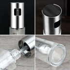 Oil Sprayer for Cooking, 2 Pack Upgraded Olive Oil Spray Bottle Mister Refillable with Scale Air Fryer Accessories for Kitchen, Salad, Baking, BBQ, Frying