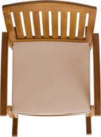 Christopher Knight Home Selma Acacia Rocking Chairs with Cushions, 2-Pcs Set, Teak Finish
