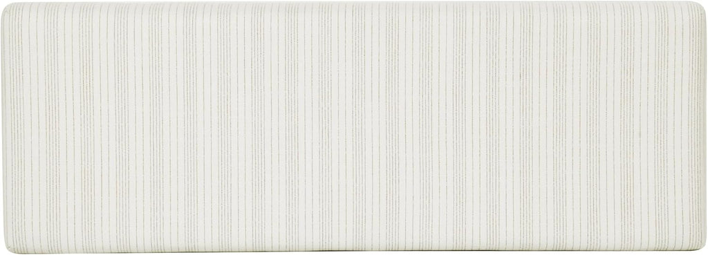 HomePop 47.5" Oslo Bench - Marigold Pinstripe Fabric