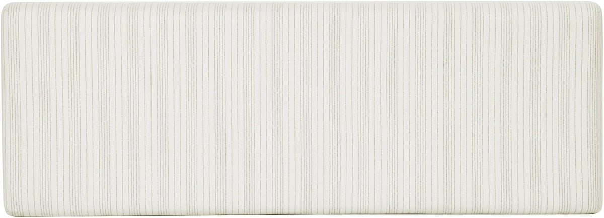 HomePop 47.5" Oslo Bench - Marigold Pinstripe Fabric