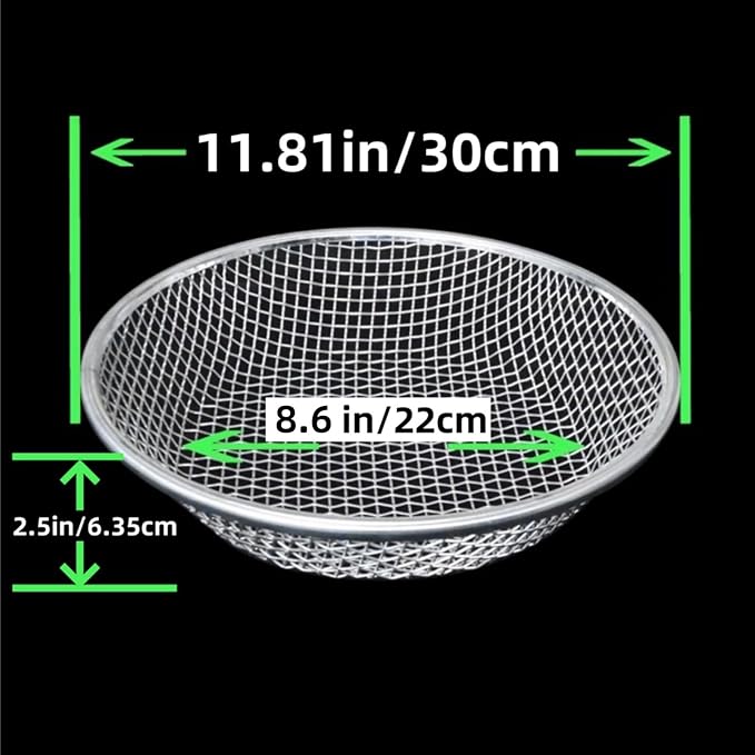 Mesh Gardening Sifter, 2mm Sieve mesh Size， Perfect for 5 Gallon Bucket,for Sand Rocks Dirt Compost (2mm)