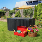 Metal Storage Box for Outdoors, Durable Large Capacity Organizer, Waterproof Garden Storage Solution for Tools, Equipment, and Supplies, Ideal for Home and Patio Use