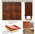 Wood End Table with Charging Station, Fully Assembled Slim Side Table with Drawers, Narrow Nightstand Bedside Table for Small Spaces, Living Room, Bedroom,Walnut
