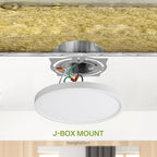 ASD LED 9" Round Flush Mount Ceiling Light Fixture, Low Profile Surface Lighting | 5CCT, Dimmable, Ultra-Thin, ETL Listed | 18W 1660LM 2700-6000K 120V | Kitchen, Bedroom, Hallway Lamp | White