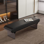 Modern Upholstered Bed end Stool Bedroom Home Use Bedside Dressing Room Wooden Shoe Changing Entryway(Small)