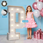 4FT Marquee Light Up Letters P,Party Decoration Large Marquee Light Up Letters with Weighted Water Bag,Pre-cut Foam Board Set Can Be Used for Birthdays,Weddings,Baby Anniversaries
