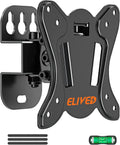 ELIVED Small TV Monitor Mount for 13-30" Screens, VESA 100x100, 33 Lbs Load | Adjustable tilt & swivel bracket, single stud center mounting, compatible with LED LCD OLED small screens