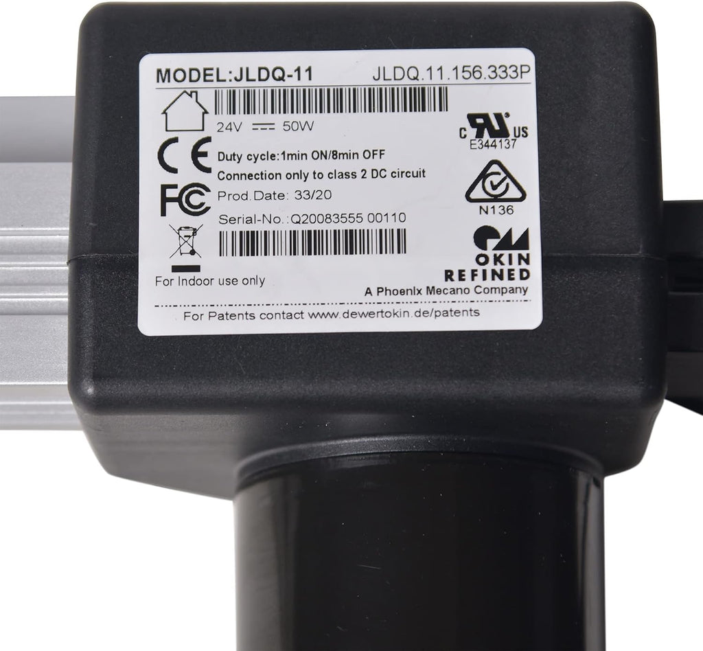 Okin Model JLDQ-11 & JLDQ.11.156.333P Power Recliner Lift Chair Motor, JLDQ.11.156.333P Electric Sofa Couch Actuator Replacement Parts