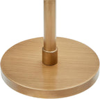 Antique Brass Adjustable Height Accent Table