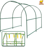 Strong Camel Greenhouse Replacement Frame for Outdoor Larger Hot Garden House , Support Arch Frame Climbing Plants/Flowers/Vegetables (6.5' x 7' x 7.2', Frame)