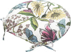 Bistro Chair Cushions 15 inch,Set of 2,Tufted Round Chair Cushions with Ties,15"x15"x4",Water Resistant Round Seat Cushion for Barstool Chairs,Patio Garden Kitchen Outdoor Furniture(Butterfly Flower)