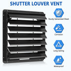 30 Inch Galvanized Sheet Spraying Automatic Exhaust Shutter Louver Vent (No Fan Blades and Motor) for Home Attics, Workshops, Barn, Greenhouse