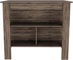 Brookvale 8-Shelf 2-Door 2-Piece Kitchen Set, Kitchen Island and Pantry Cabinet Dark Brown
