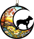 Personalized Dog Memorial, Custom Name Pit Bull Dog Christmas Ornament with Name, Custom Breeds, Pet Loss Light Catcher, Gifts for Lovers Loss of Pet Sympathy on Mothers Day Christmas