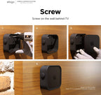 elago Apple TV Mount for Apple TV 4K 3rd Generation | 3 Mount Options (Magnet, Hang, Screw), Fit Size, Prevents overheating