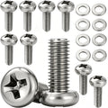 M4 Screws M4x12mm for TV Mount or Monitor 30 Inch or Small VESA Mount Screw Mounting Phillips Head Screw Pack of 8
