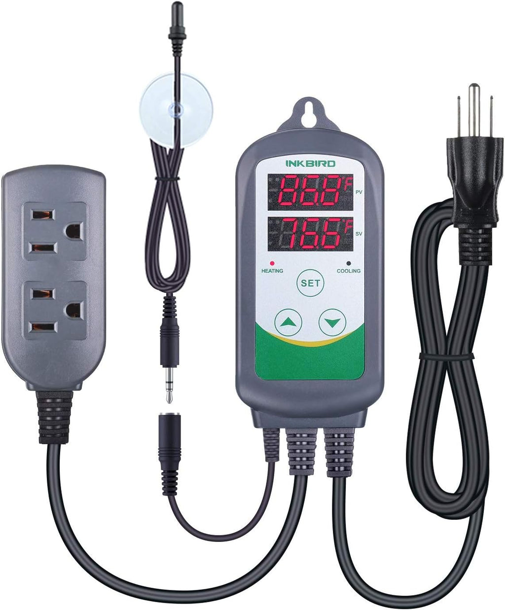 Inkbird ITC-308S Aquarium Heating and Cooling Dual Stage Temperature Controller Freshwater Saltwater Aquarium Tropical Fish Ornamental Shrimp