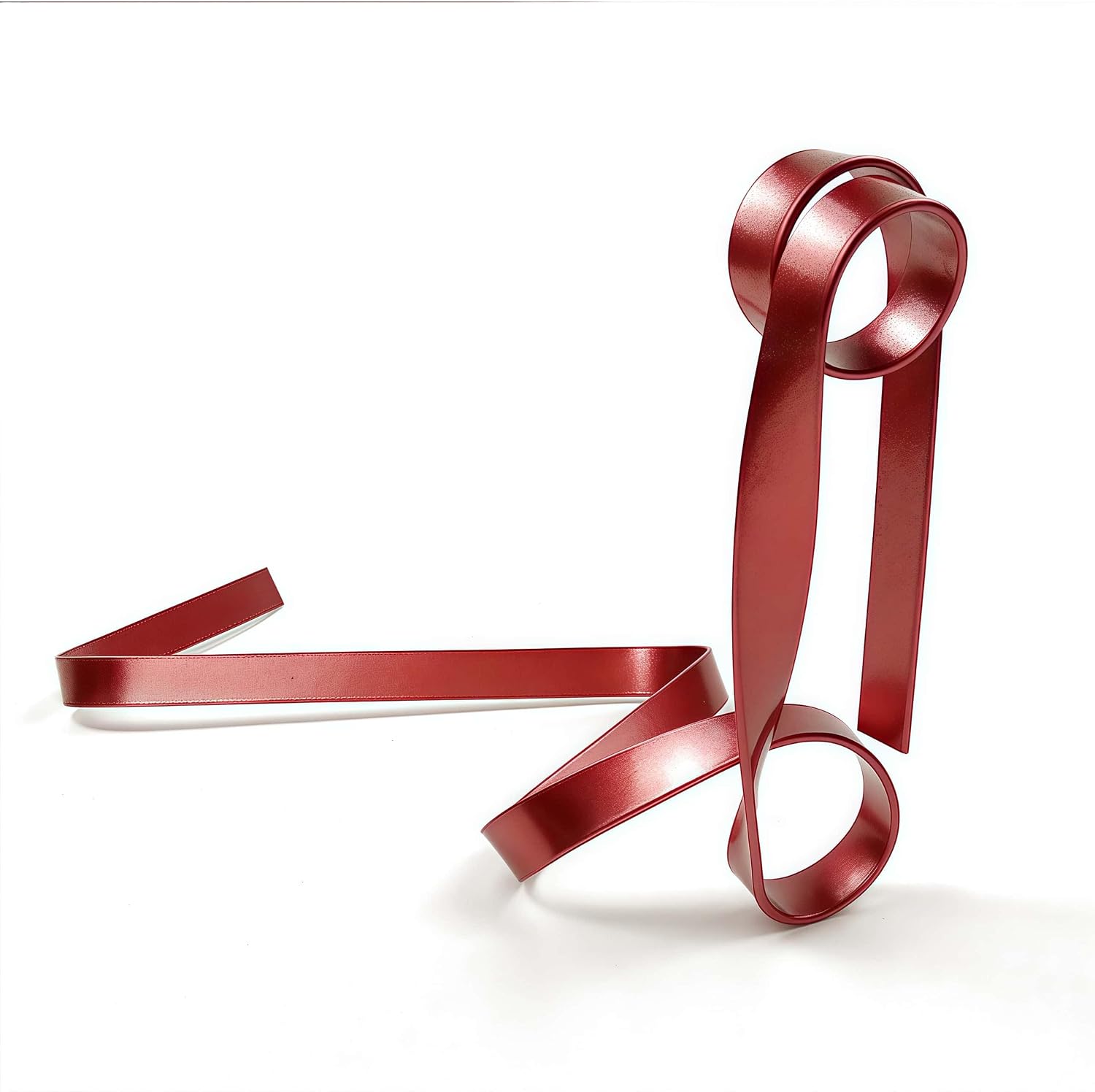 Table Wine Holder Floating Ribbon Metal Wine Rack Novelty Wine Bottle Display Stand Tabletop for Dinning Room Kitchen Home Decor Gift