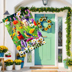 Spring Summer Humming bird House Flag Birds Floral Garden Flags 28x40 Double Sided, Large Yard Flags for Outside Decoration