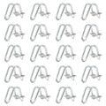 20 PCS Conduit Cross-Connector Vertical Pipe Clip for 3/4" EMT Electrical Pipe(OD 0.922"), Also Fits 1" Round Tube, Crossover Clamp for Greenhouse, Fence