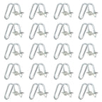 20 PCS Conduit Cross-Connector Vertical Pipe Clip for 3/4" EMT Electrical Pipe(OD 0.922"), Also Fits 1" Round Tube, Crossover Clamp for Greenhouse, Fence