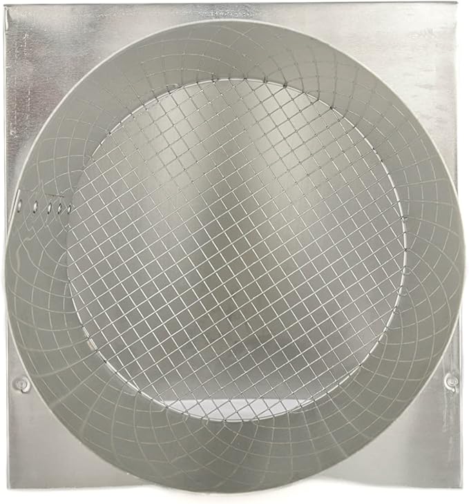 FAMCO Galvanized Steel Hooded Wall Vent with Screen, Used for Air Intake, Air Supply or Exhaust Applications