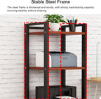 7-Tier Heavy Duty Audio Component Rack, 140cm Tall - Hifi Amplifier Rack | Audio-Video Shelving Adjustable - CD Record Player Stereo AV Receiver Equipment Cabinet Display Stand