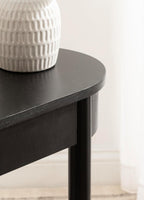 Kate and Laurel Koji Modern Tiered Rectangular Side Table; 22 x 12 x 24; Black; Transitional Two-Tier Wood Capsule End Table with Storage for Use as Bedroom Accent or Indoor Plant Stand