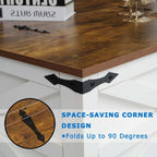 Farmhouse Coffee Table Set of 3, Lift Top Coffee Table with Sliding Barn Doors and End Tables Set of 2 with Charging Station, Living Room Table Set for Home Office, White