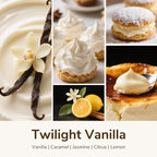 Goodpick Twilight Vanilla Scented Candles, Citrus & Floral Candles for Home, 22oz Soy Wax, 120hrs Creamy Vanilla, Relaxing Bedroom Gift