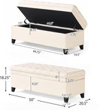 Christopher Knight Home Juliana Fabric Storage Ottoman, Beige