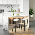 59IN Large Imitation Marble Dining Table, Suitable for 4-6 People, Modern Kitchen Island with LED Lights, Marble Stripes, Easy to Clean, Suitable for Kitchens, Dining Rooms, and Living Rooms