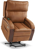 MCombo Power Lift Recliner Chair for Elderly with Power Headrest 7917 | Heat and Massage, Solid Wood Armrest, FSC Certified, USB&Type C Charging Port, Side Pockets, Faux Leather