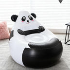 Zopsc Cute Panda Animal Shaped Inflatable Chair, Lightweight Portable Seat for Outdoor, Indoor Use