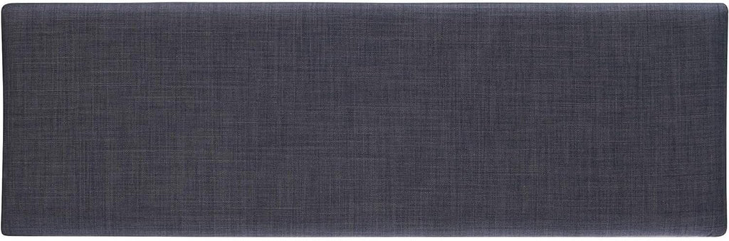 HomeStock Old World Opulence Charcoal Breakfast Nook 66.5x50.47x35.51 in - Cozy Corner Booth Dining Table Set with Bench, Table, Charcoal Fabric Upholstered Seats, 156.93 lbs