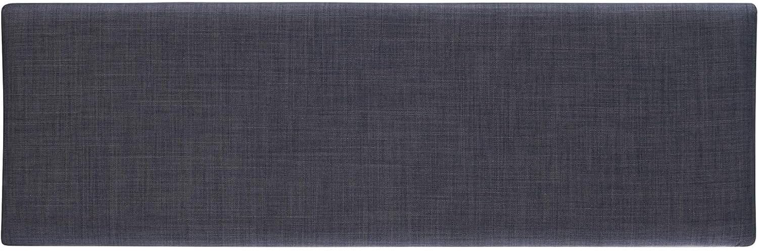 HomeStock Old World Opulence Charcoal Breakfast Nook 66.5x50.47x35.51 in - Cozy Corner Booth Dining Table Set with Bench, Table, Charcoal Fabric Upholstered Seats, 156.93 lbs