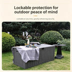 Outdoor Storage Box With Lock Slot, Package Delivery Boxes For Outside, Features Extra-large Storage Space, Deck Boxes Outdoor Waterproof, for A Wide Range Of Applications(Small)