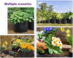 5-Pack 5 Gallon Grow Bags 300G Thickened Nonwoven Fabric Pots Plant Grow Bags with Handles,for Low Stress Plant Training Fruits, Vegetables, and Flowers