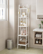 Hzuaneri Ladder Shelf, Bookshelf, Freestanding Corner Storage Shelf