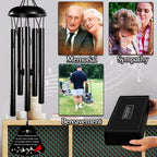 Sympathy Wind Chimes for Loss of Loved One, 30'' Cardinal Wind Chimes for Outside, Bereavement Gift in Memory of Loved One, Memorial Gifts for Loss of Mother Father Condolence Remembrance