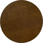 Roundhill Furniture Arnott Round Dining Table, Walnut Finish