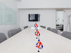 UK Britain Desk Flag, 12 Pack British Table Office Flag with Black Solid Pole and Stand Base, International Country Flag, Festival Celebration, Classroom Meeting Desktop Decor (UK)